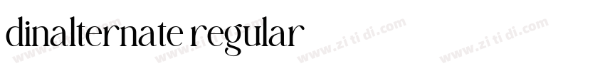 dinalternate regular字体转换